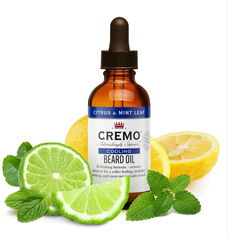 Cremo Cooling Beard Oil Citrus & Mint Leaf 2 Cremo Cooling Beard Oil Citrus & Mint Leaf – Image 2