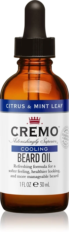 Cremo Cooling Beard Oil Citrus & Mint Leaf