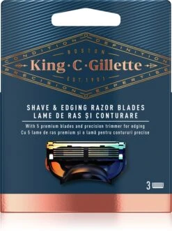 King C. Gillette Shave & Edging Razor Heads