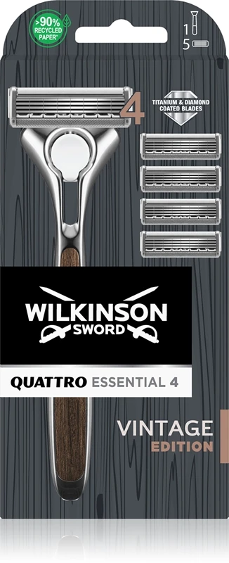 Wilkinson Sword Quattro Essentials 4 Vintage 1 Wilkinson Sword Quattro Essentials 4 Vintage